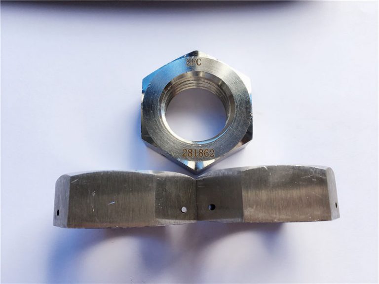 துளையிடும் துளையுடன் ஹெக்ஸ் ஜாம் நட்டு