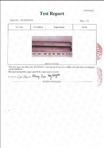 A453 660B 3 க்கான சான்றிதழ்