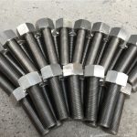 254smo uns s31254 en1.4547 போல்ட் மற்றும் கொட்டைகள் 1-1 / 2 ”-8unx180mm நூல் தடி