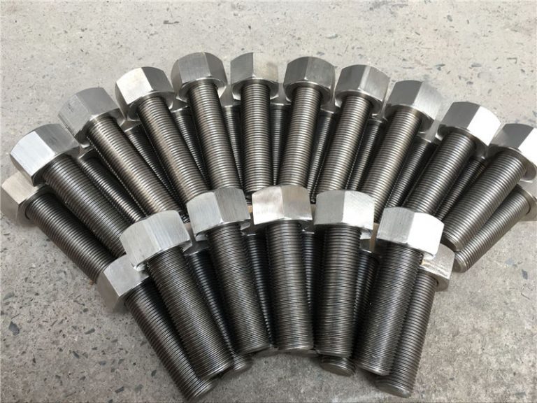 254smo uns s31254 en1.4547 போல்ட் மற்றும் கொட்டைகள் 1-1 / 2 ”-8unx180mm நூல் தடி